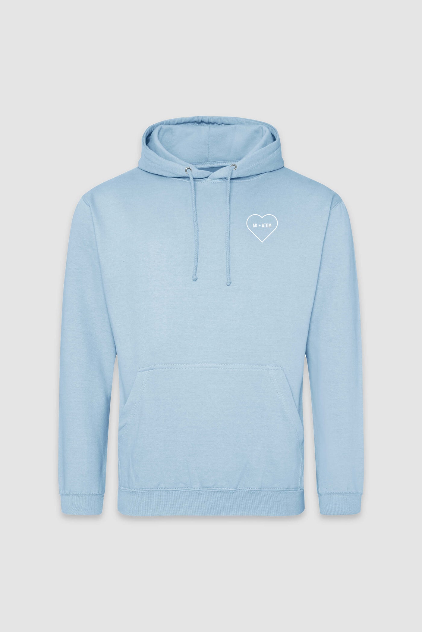 AK + Atom - Himmelblå Hoodie