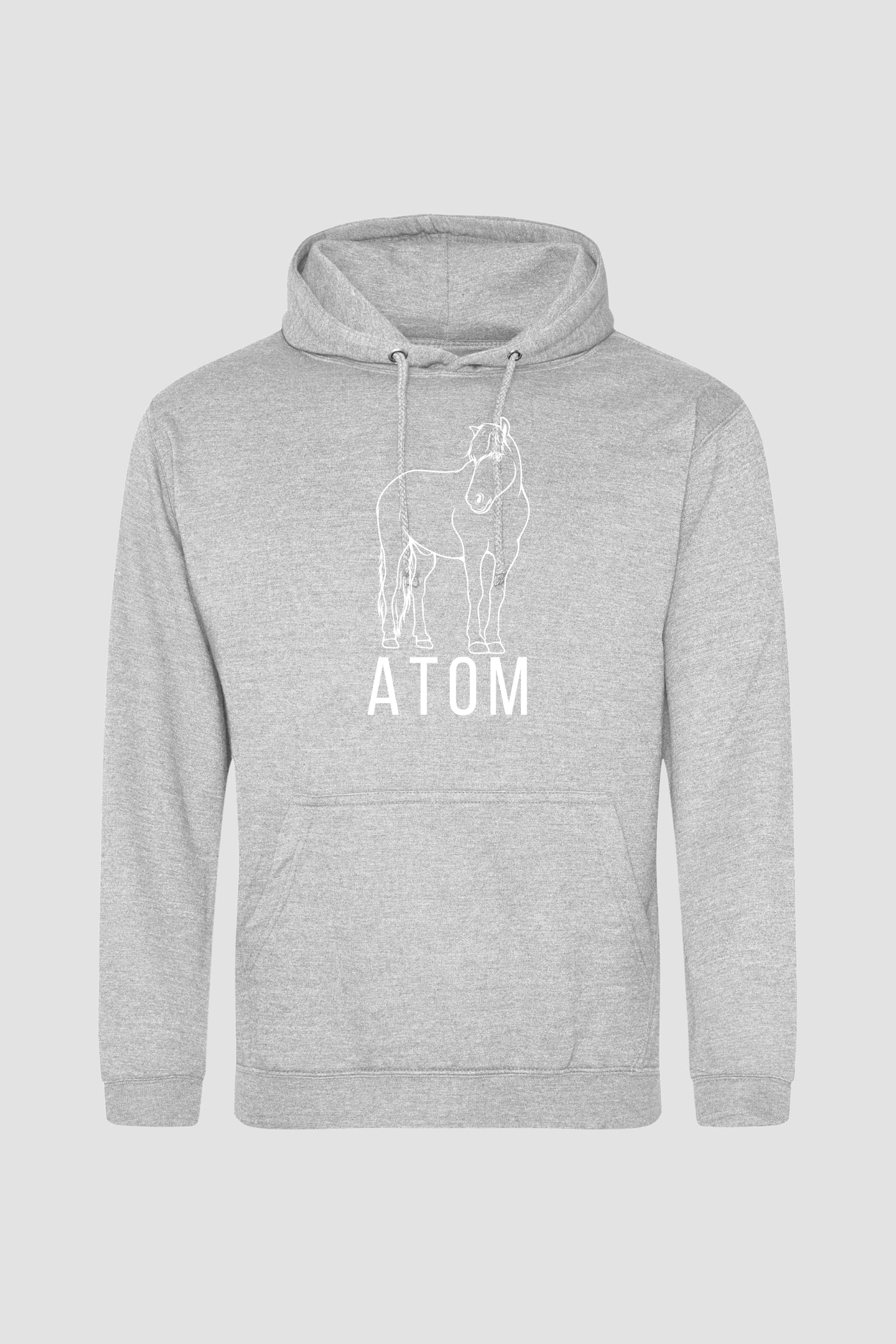 Atom Outline - Lysegrå Hoodie