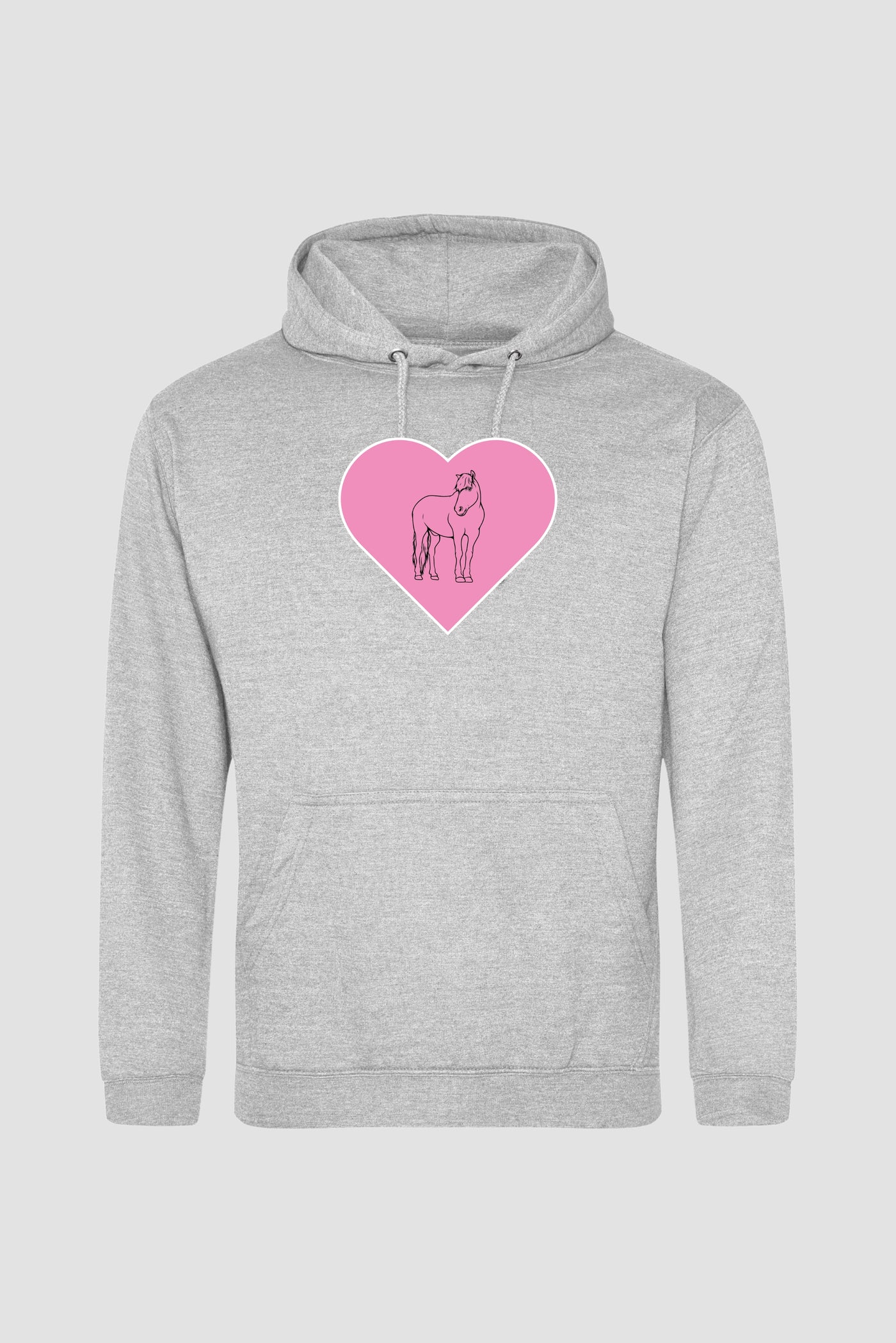 Atom Hjerte - Lysegrå Hoodie