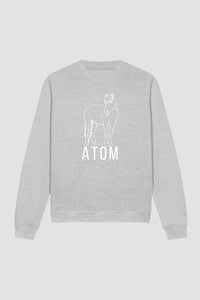 Atom Outline - Lysegrå Sweatshirt