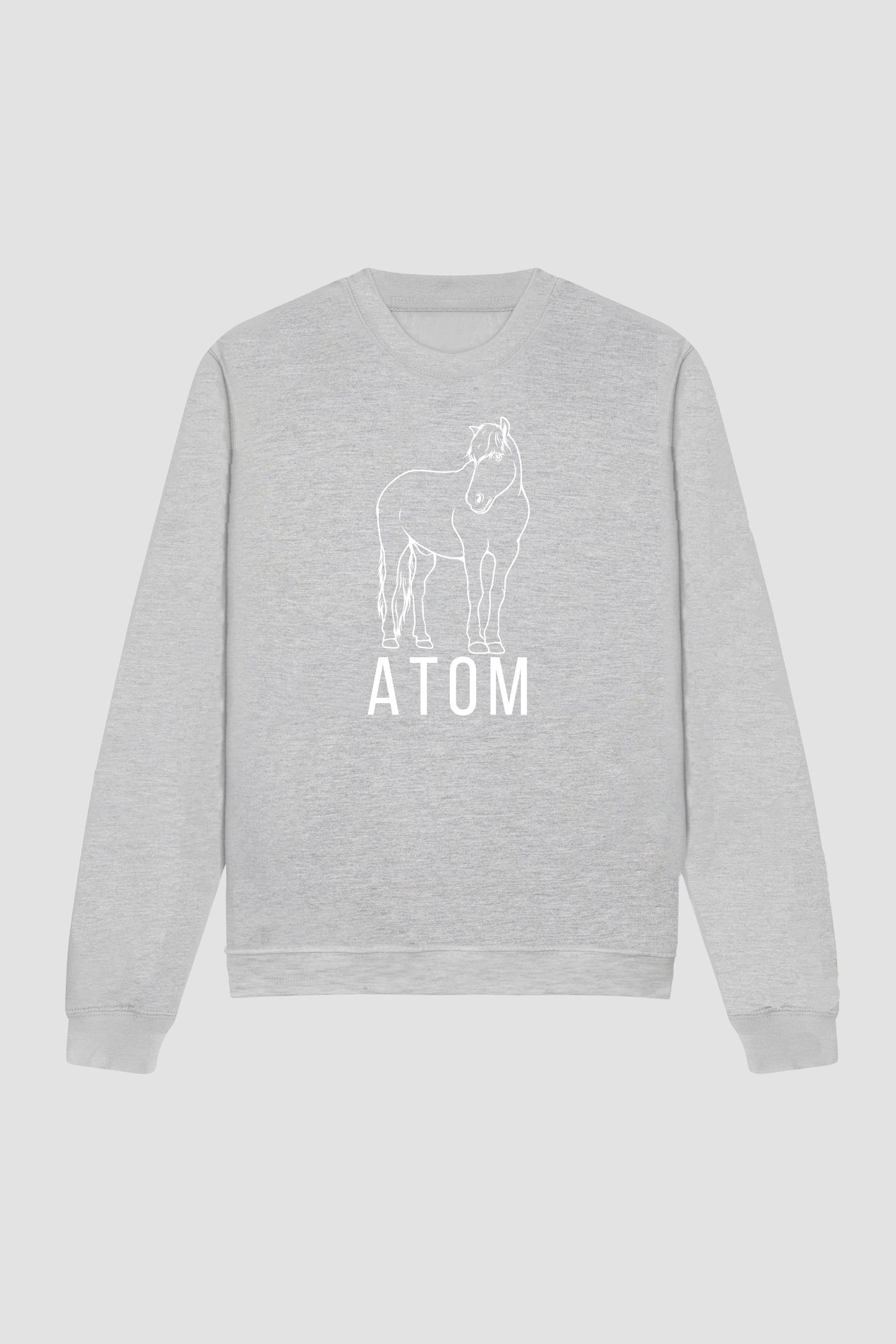 Atom Outline - Lysegrå Sweatshirt