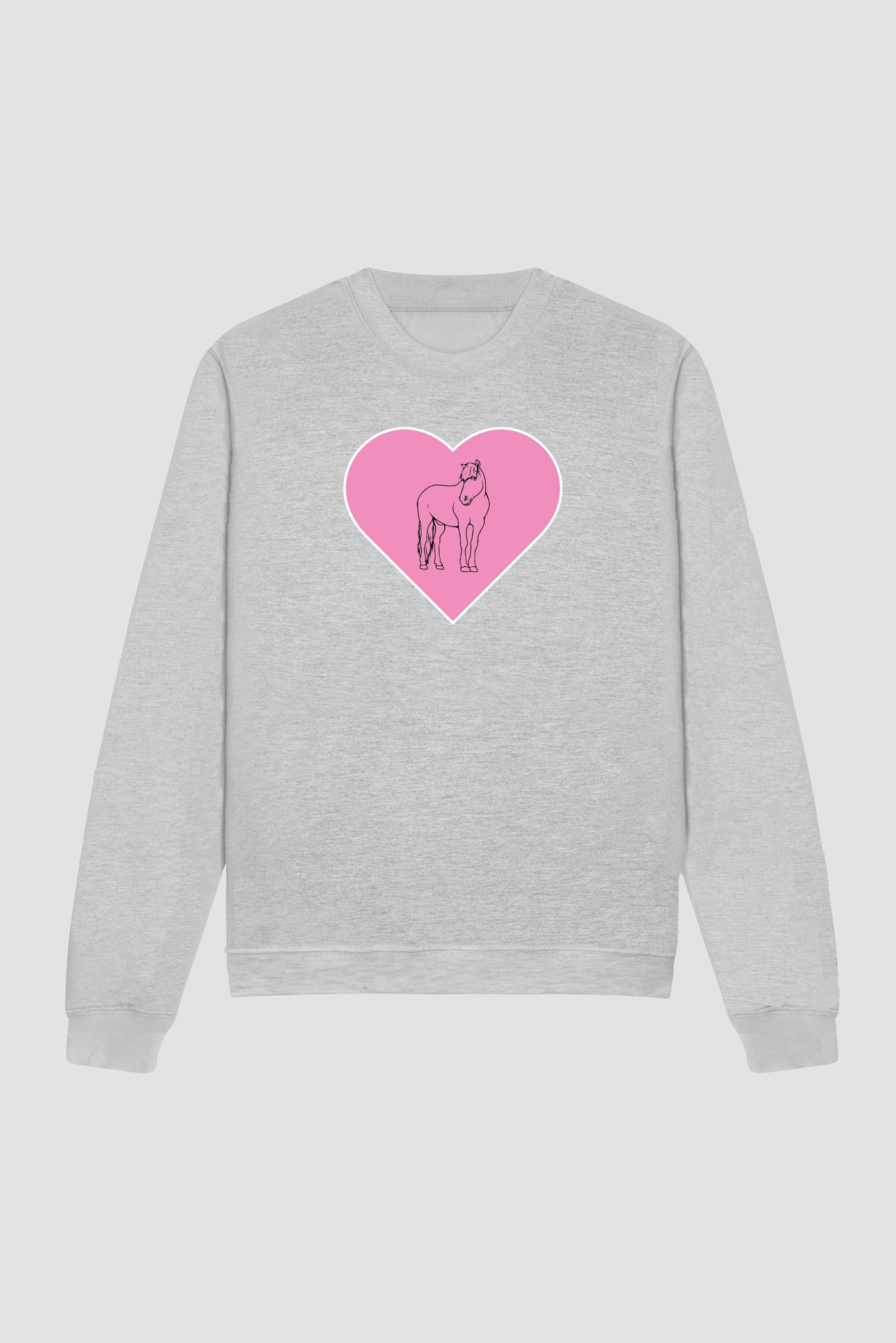 Atom Hjerte - Lysegrå Sweatshirt